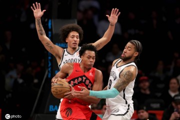 巴恩斯15分克拉克斯顿22+11 猛龙大胜送篮网5连败